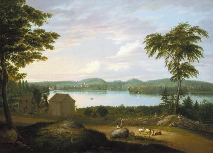 Alvan Fisher View of Springfield on the Connecticut River china oil painting image